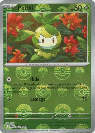Petilil (Poke Ball Pattern) (6) Holofoil [SV: Black Bolt] Pokemon Single Pokémon