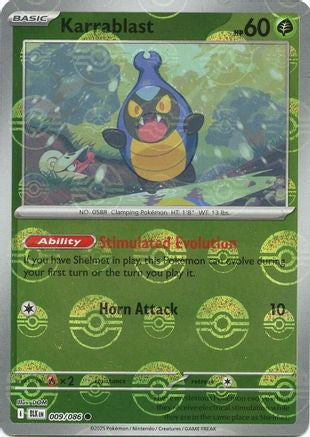Karrablast (Poke Ball Pattern) (9) Holofoil [SV: Black Bolt] Pokemon Single Pokémon