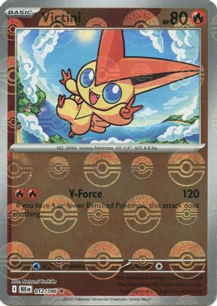 Victini (Poke Ball Pattern) (12) Holofoil [SV: Black Bolt] Pokemon Single Pokémon