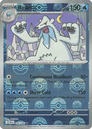 Beartic (Poke Ball Pattern) (26) Holofoil [SV: Black Bolt] Pokemon Single Pokémon