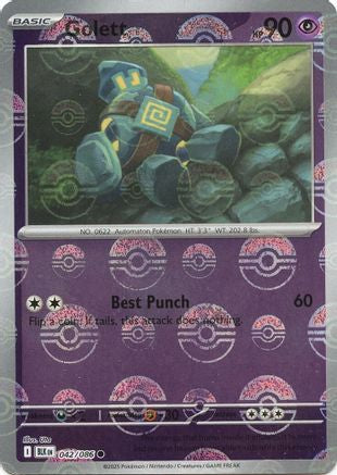 Golett (Poke Ball Pattern) (42) Holofoil [SV: Black Bolt] Pokemon Single Pokémon