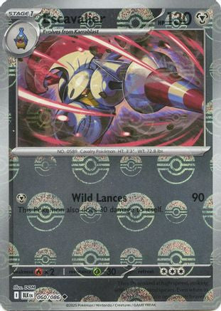 Escavalier (Poke Ball Pattern) (60) Holofoil [SV: Black Bolt] Pokemon Single Pokémon