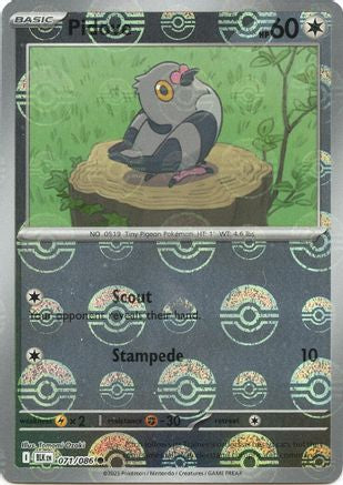 Pidove (Poke Ball Pattern) (71) Holofoil [SV: Black Bolt] Pokemon Single Pokémon