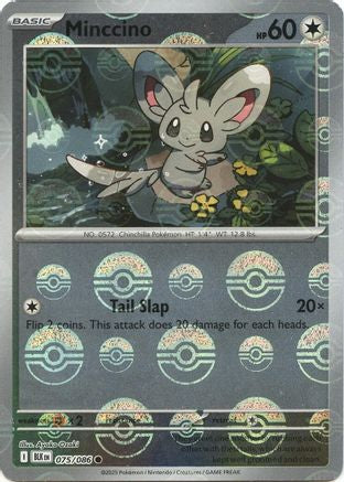 Minccino (Poke Ball Pattern) (75) Holofoil [SV: Black Bolt] Pokemon Single Pokémon