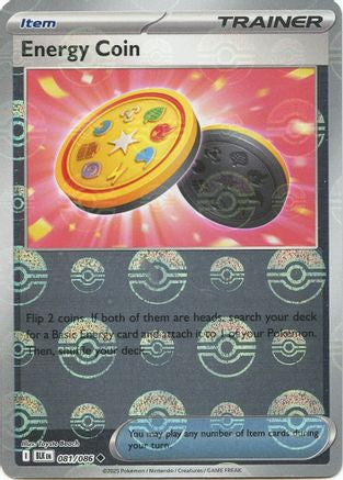 Energy Coin (Poke Ball Pattern) (81) Holofoil [SV: Black Bolt] Pokemon Single Pokémon