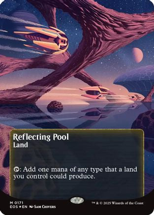Reflecting Pool (0171) (Borderless) (Galaxy Foil) (EOS-171) [Edge of Eternities: Stellar Sights] Foil MTG Single Wizards of the Coast