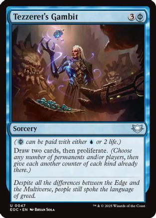 Tezzeret's Gambit (EOC-047) [Commander: Edge of Eternities] MTG Single Wizards of the Coast
