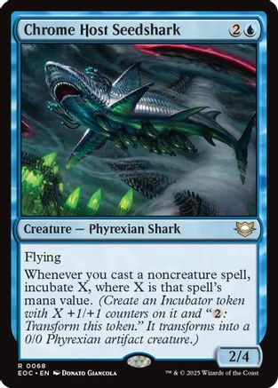 Chrome Host Seedshark (EOC-068) [Commander: Edge of Eternities] MTG Single Wizards of the Coast
