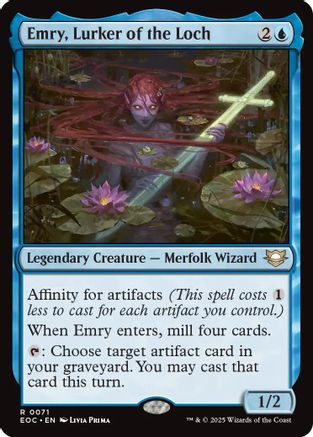 Emry, Lurker of the Loch (EOC-071) [Commander: Edge of Eternities] MTG Single Wizards of the Coast