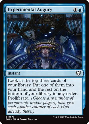Experimental Augury (EOC-073) [Commander: Edge of Eternities] MTG Single Wizards of the Coast