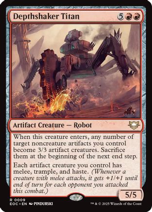 Depthshaker Titan (EOC-009) [Commander: Edge of Eternities] MTG Single Wizards of the Coast
