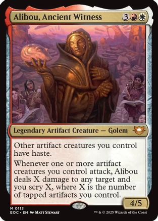 Alibou, Ancient Witness (EOC-113) [Commander: Edge of Eternities] MTG Single Wizards of the Coast