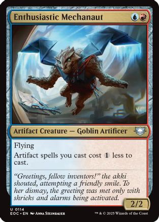 Enthusiastic Mechanaut (EOC-114) [Commander: Edge of Eternities] MTG Single Wizards of the Coast