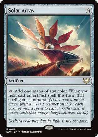 Solar Array (EOC-018) [Commander: Edge of Eternities] MTG Single Wizards of the Coast
