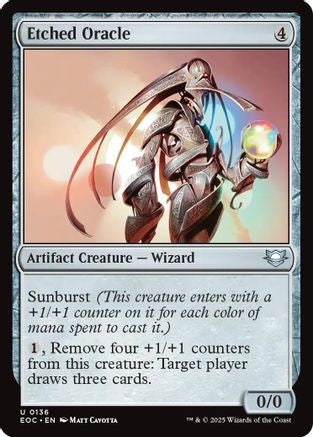 Etched Oracle (EOC-136) [Commander: Edge of Eternities] MTG Single Wizards of the Coast