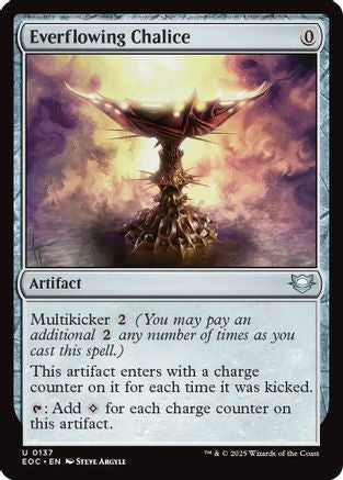 Everflowing Chalice (EOC-137) [Commander: Edge of Eternities] MTG Single Wizards of the Coast