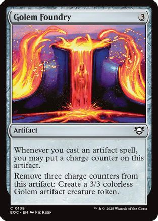 Golem Foundry (EOC-138) [Commander: Edge of Eternities] MTG Single Wizards of the Coast