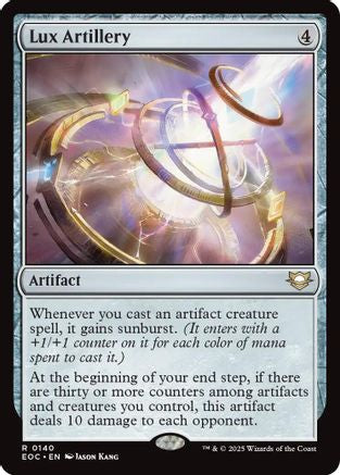 Lux Artillery (EOC-140) [Commander: Edge of Eternities] MTG Single Wizards of the Coast