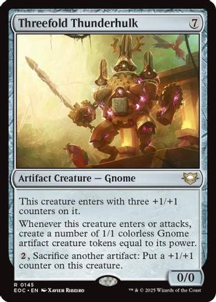Threefold Thunderhulk (EOC-145) [Commander: Edge of Eternities] MTG Single Wizards of the Coast