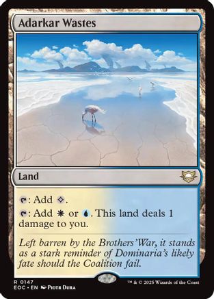 Adarkar Wastes (EOC-147) [Commander: Edge of Eternities] MTG Single Wizards of the Coast