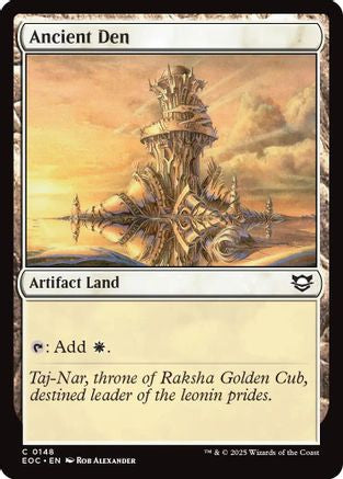 Ancient Den (EOC-148) [Commander: Edge of Eternities] MTG Single Wizards of the Coast