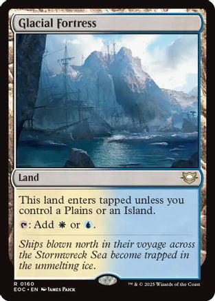 Glacial Fortress (EOC-160) [Commander: Edge of Eternities] MTG Single Wizards of the Coast