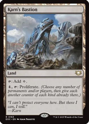 Karn's Bastion (EOC-163) [Commander: Edge of Eternities] MTG Single Wizards of the Coast