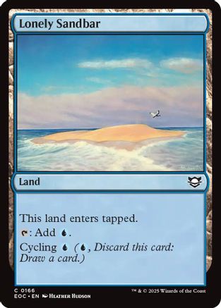 Lonely Sandbar (EOC-166) [Commander: Edge of Eternities] MTG Single Wizards of the Coast