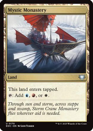 Mystic Monastery (EOC-170) [Commander: Edge of Eternities] MTG Single Wizards of the Coast