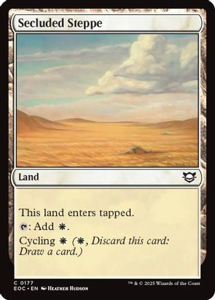Secluded Steppe (EOC-177) [Commander: Edge of Eternities] MTG Single Wizards of the Coast