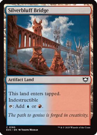 Silverbluff Bridge (EOC-180) [Commander: Edge of Eternities] MTG Single Wizards of the Coast