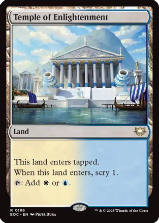 Temple of Enlightenment (EOC-186) [Commander: Edge of Eternities] MTG Single Wizards of the Coast