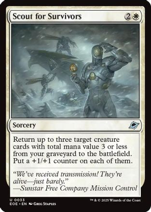 Scout for Survivors (EOE-033) [Edge of Eternities] Foil MTG Single Wizards of the Coast