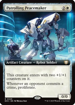 Patrolling Peacemaker (Extended Art) (EOC-025) [Commander: Edge of Eternities] MTG Single Wizards of the Coast