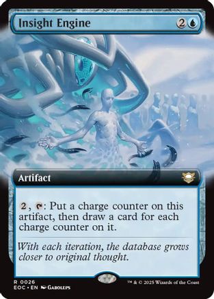 Insight Engine (Extended Art) (EOC-026) [Commander: Edge of Eternities] MTG Single Wizards of the Coast