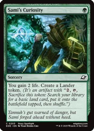 Sami's Curiosity (EOE-203) [Edge of Eternities] MTG Single Wizards of the Coast
