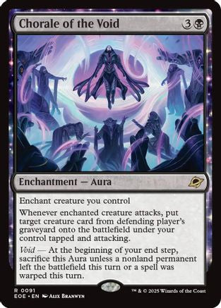 Chorale of the Void (EOE-091) [Edge of Eternities] MTG Single Wizards of the Coast