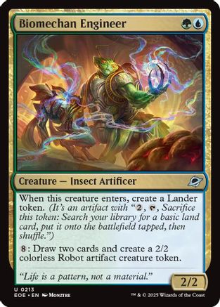 Biomechan Engineer (EOE-213) [Edge of Eternities] Foil MTG Single Wizards of the Coast