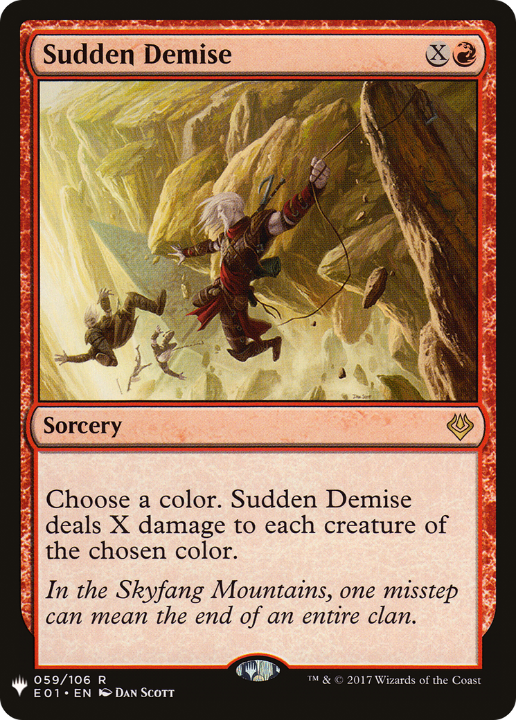 Sudden Demise (LIST-E01-59) [Mystery Booster] The List MTG Single Wizards of the Coast