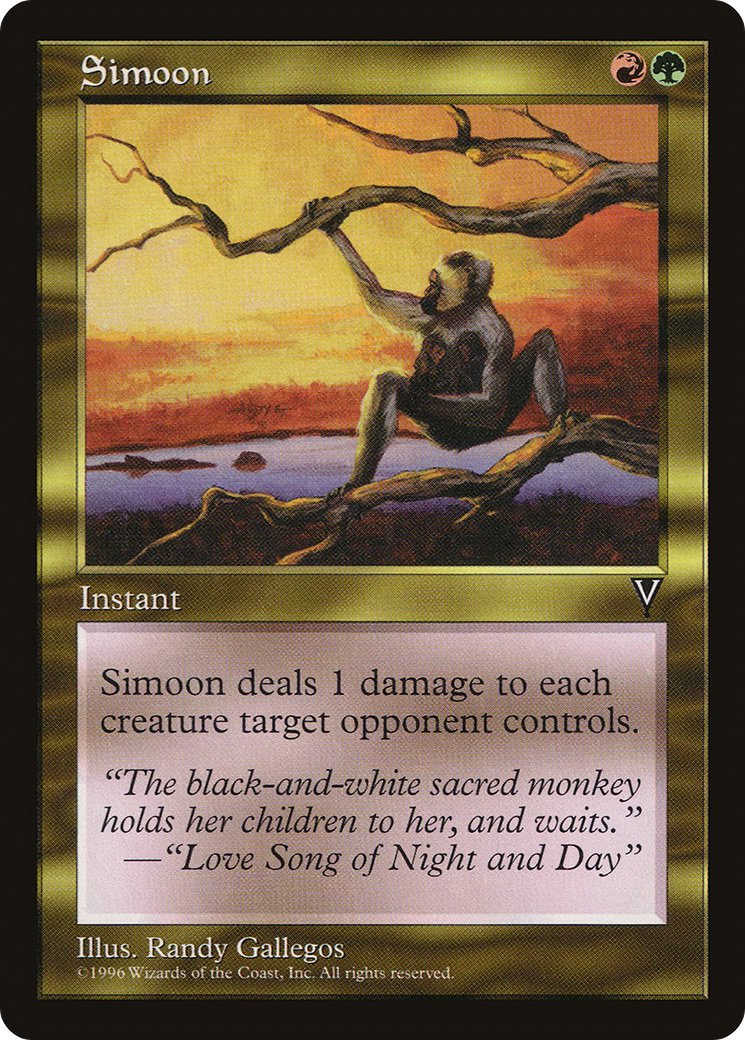 Simoon (VIS-136) [Visions] MTG Single Wizards of the Coast