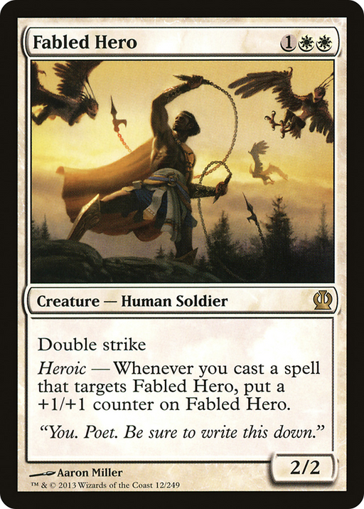 Fabled Hero (THS-012) [Theros] MTG Single Wizards of the Coast