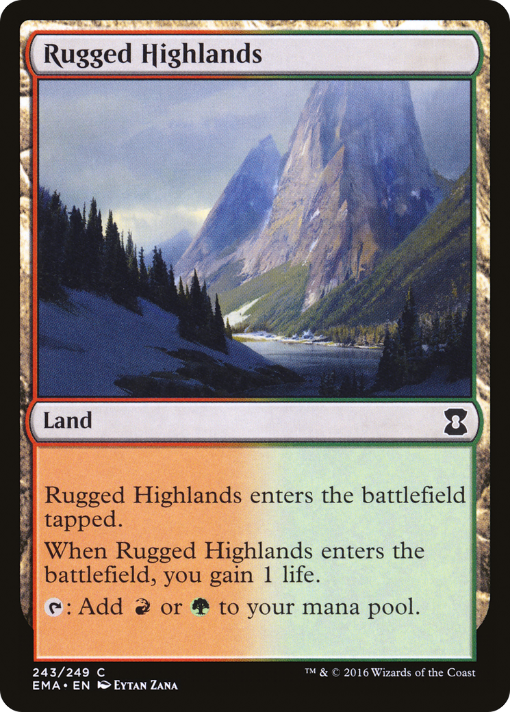 Rugged Highlands (EMA-243) [Eternal Masters] MTG Single Wizards of the Coast