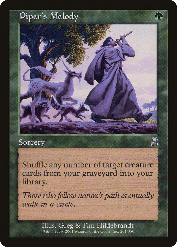 Piper's Melody (ODY-261) [Odyssey] Foil MTG Single Wizards of the Coast