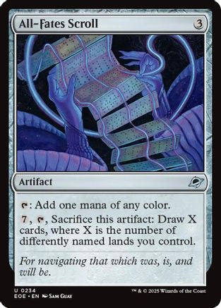 All-Fates Scroll (EOE-234) [Edge of Eternities] Foil MTG Single Wizards of the Coast
