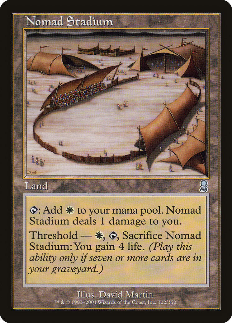 Nomad Stadium (ODY-322) [Odyssey] Foil MTG Single Wizards of the Coast