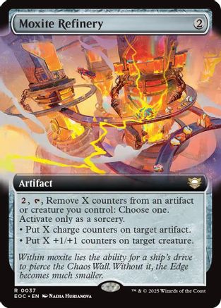 Moxite Refinery (Extended Art) (EOC-037) [Commander: Edge of Eternities] MTG Single Wizards of the Coast