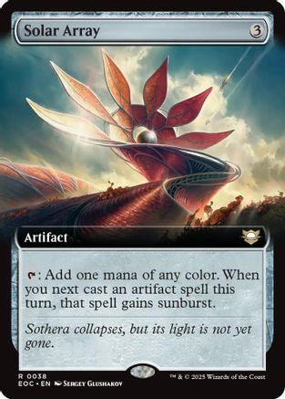 Solar Array (Extended Art) (EOC-038) [Commander: Edge of Eternities] MTG Single Wizards of the Coast