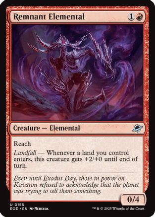 Remnant Elemental (EOE-155) [Edge of Eternities] Foil MTG Single Wizards of the Coast