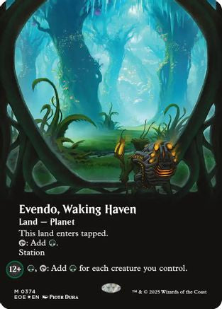 Evendo, Waking Haven (Borderless) (Galaxy Foil) (EOE-374) [Edge of Eternities] Foil MTG Single Wizards of the Coast