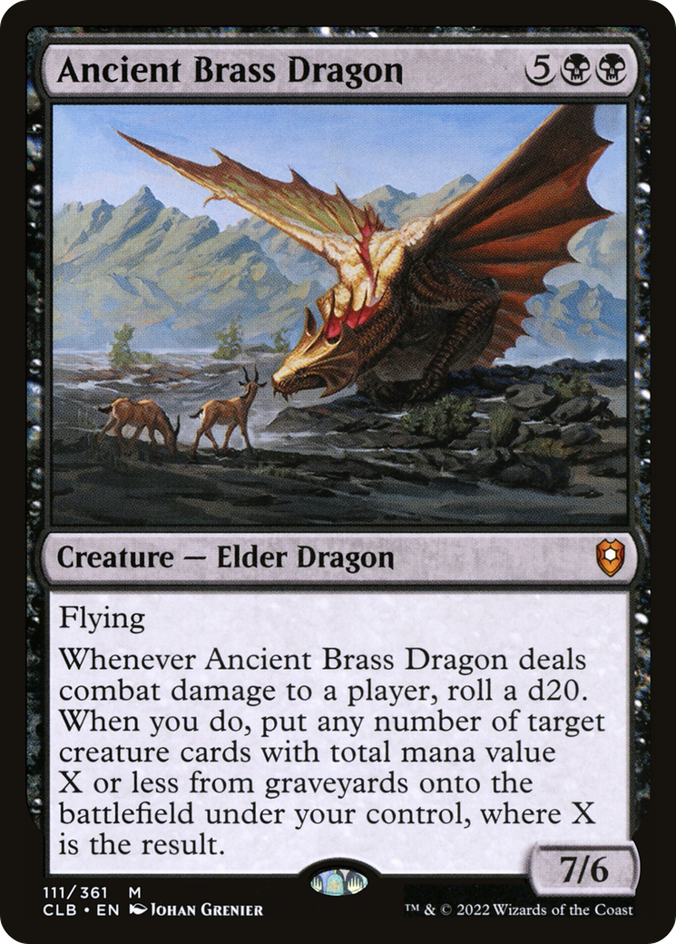 Ancient Brass Dragon [Commander Legends: Battle for Baldur's Gate] MTG Single Magic: The Gathering